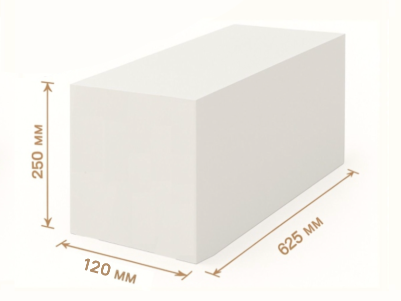 Газоблок 120 мм SAURAN BRICKS